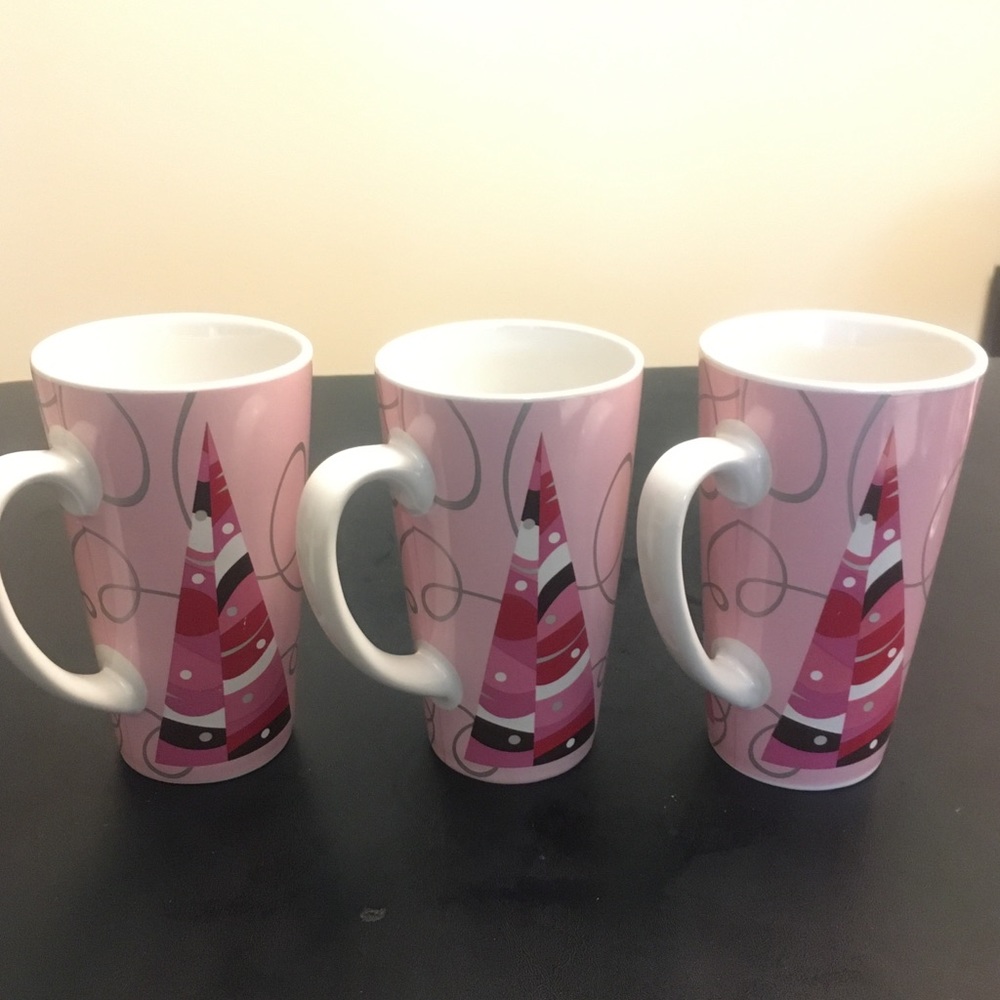 STARBUCKS Pink 16 oz Mugs (3pcs)